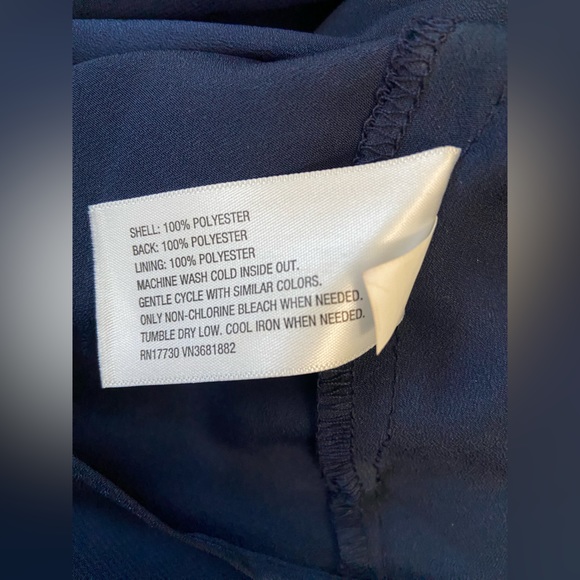 NWOT, 3.1 Phillip Lim for Target Navy Chiffon Dress Mettalic Gold Sequins Size 4 - Picture 13 of 14